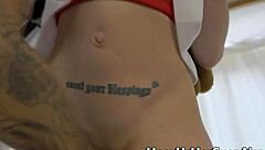 A petite teen amateur gets her ass fingered roughly in a pickup scene, leading to intense masturbation.