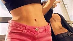 Sasha Rose says, 'Watch me, the pretty petite pornstar, rip off my clothes in this crazy sexy striptease'