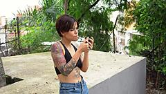 Latina police officer stops me for a thorough search of belongings