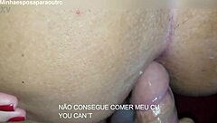 Karina and Lucas try hard anal but his cock stays soft