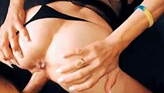 Naughty wife in stockings asks for hard anal from husband in pov