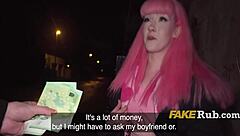 Pink-Haired Euro Slut Pounded In Prague