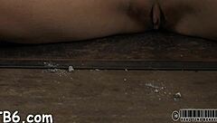 Gagged and bound for punishment in a narrative