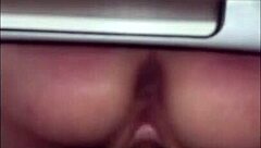 She talks dirty and begs for my cock in public