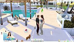 this sims 4 animation has a busty girl fucking wildly 😏