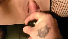 Intensely fucking huge ass teen with plug and fisting