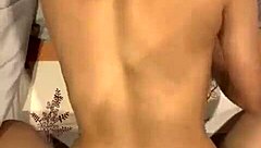 asian slut cheats her bf after party blowjob riding cum twice