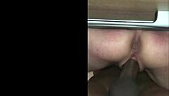 She talks dirty and begs for my cock in public