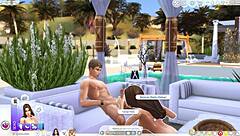 this sims 4 animation has a busty girl fucking wildly 😏