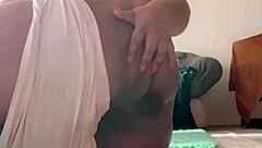 horny bbw housewife teasing with striptease showing off big ass and tits