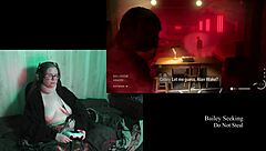 Naked brunette bbw with big natural tits and tattoos plays alan wake 2 part 12