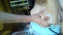 Playing With Her Breasts In An Old Tool Shed Amid Caresses And Passion In Intimate Rustic Space