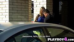 Naughty busty milf sucks tattooed dick while licked