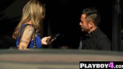 Naughty busty milf sucks tattooed dick while licked