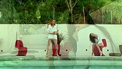 big tit tatted up lesbian melissa jacobs fucks innocent blonde samantha ryan's hairless pussy hard.