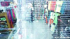 the shoplifter jasmine gomez receives a hardcore blowjob punishment.