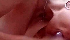 Neighbor Sucks Hard Cock And Gets Cum On Tits