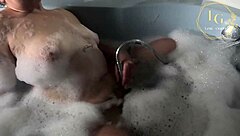 Chubby Lexie Grants Feels Bathroom Anal Pleasure