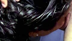 Sexy Mexican Babe Sucks Huge Cock in Cute Homemade Blowjob