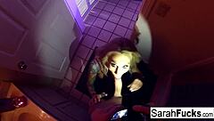 Sarah Jessie Gives An Amazing Bj In The Bathroom