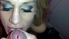 Sarah Jessie Gives An Amazing Bj In The Bathroom