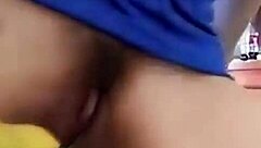 vietnamese girl masturbates to intense orgasm with wet fingers