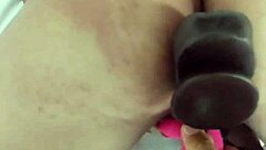 Boyfriend binds me on beach with whip and dildos