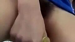 vietnamese girl masturbates to intense orgasm with wet fingers