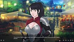 loving warrior has quickie sex in fantasy game