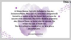 f4m femdom joi punheta guiada