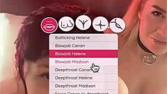 interactive game featuring enmarchenoire and madison in a group setting