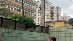 Wow, Hard Cock Rubbing In Pool!