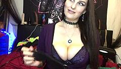 hey check out my bdsm toy collection in this vlog 😈 i've got all these fun vibes for teasing with my tattooed big boobs as a bbw mistress