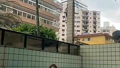 Wow, Hard Cock Rubbing In Pool!