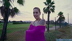 Hey, why not pull over this inked latina for a quick bj and then raw public sex outdoors?