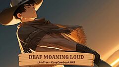 deaf woman moans loudly during intense moment