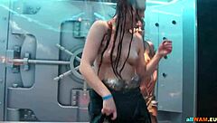 hot euro babes showing their dance moves in a softcore video