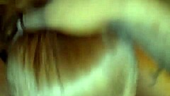 Redhead sucks big black cock, amateurs cumshot in wife whore slut mouth