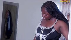 激エロ黒ギャルがビチョビチョマン汁垂らしてデカチンに跨がる