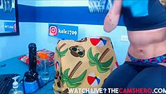 Hey, you ready for this busty blue-haired cam girl taking deep asshole fucking live?