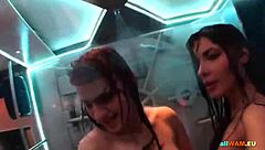 hot euro babes showing their dance moves in a softcore video