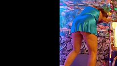 hotwife steffi dances pussy, homemade solo masturbation with toys, big lips showing