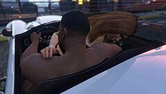 Franklin Gets Intense Hooker Service in GTA 5 Car Scene
