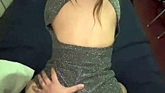Beautiful ass in sparkly party dress, who wouldn't want to bend it over?