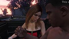 Franklin Gets Intense Hooker Service in GTA 5 Car Scene