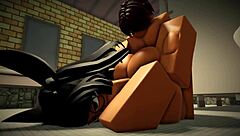 Fan gets pounded in bathroom