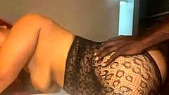 Ebony amateur's first rough doggystyle sex from FB dating hookup