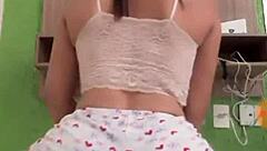 Young latina in public outdoor setting