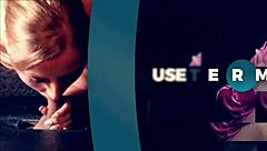 redhead loves sucking and slurping on dicks at the gloryhole