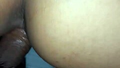 Enjoying the view of a black booty in this casual scene.